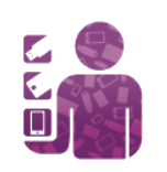 紫色身份认证图标